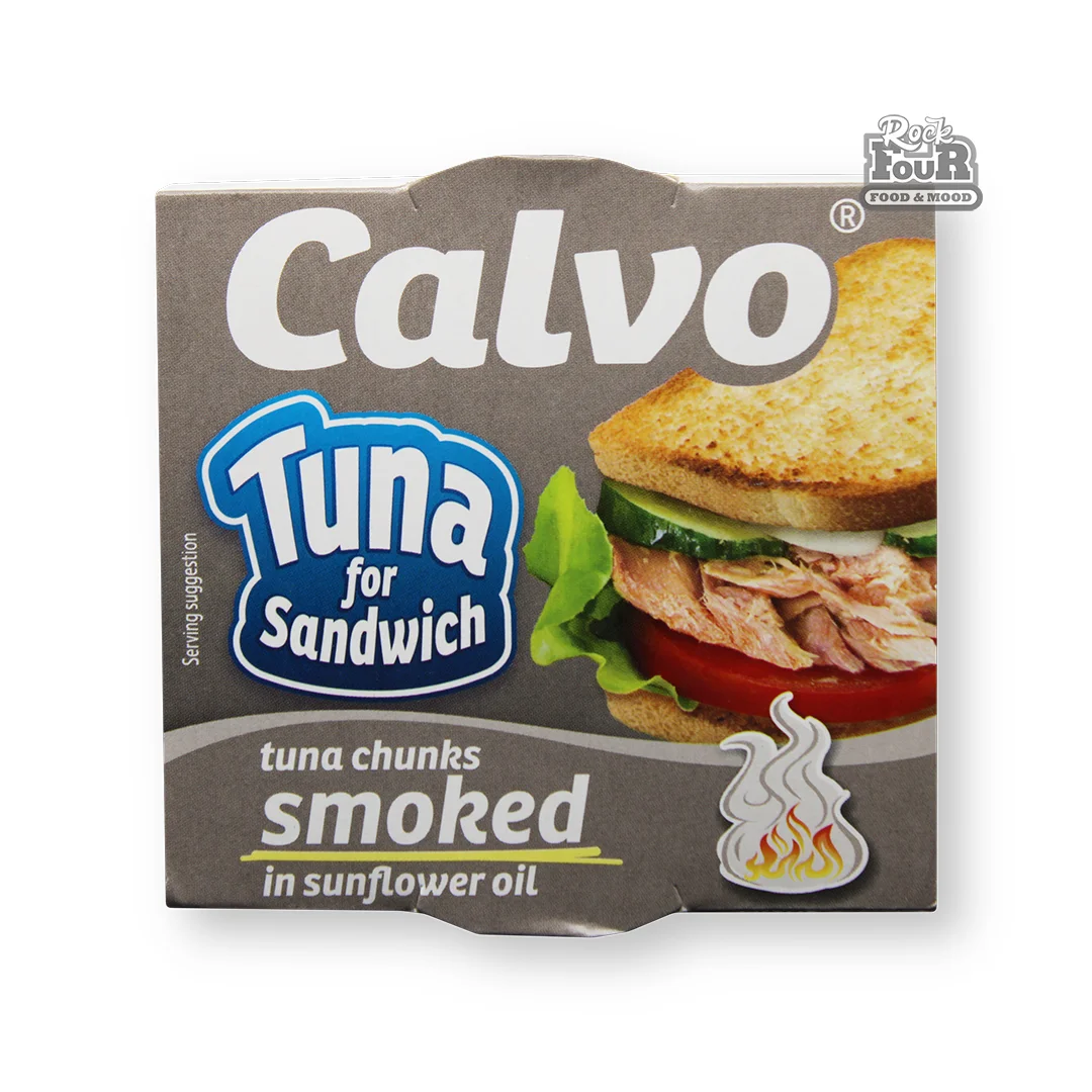 Smoked tuna in sunflower oil "CALVO" 160g